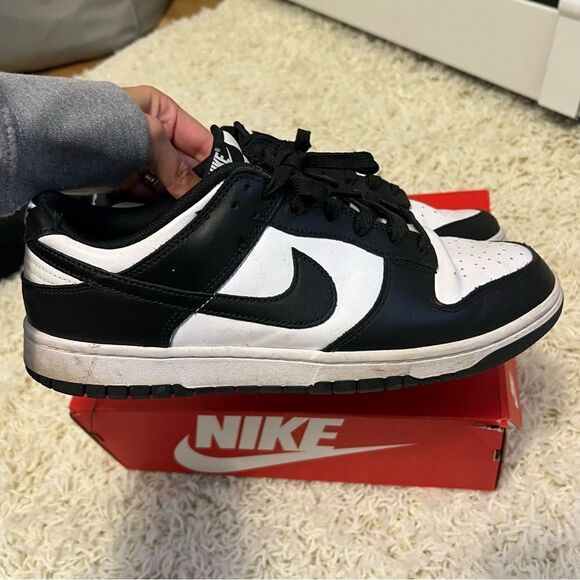 Nike Dunk Low Panda Black & White Mens - Picture 6 of 10